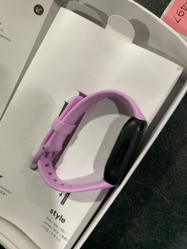 Photo 1 of Fitbit Inspire 3 Health &-Fitness-Tracker with Stress Management, Workout Intensity, Sleep Tracking, 24/7 Heart Rate and more, Midnight Zen/Black One Size (S & L Bands Included)