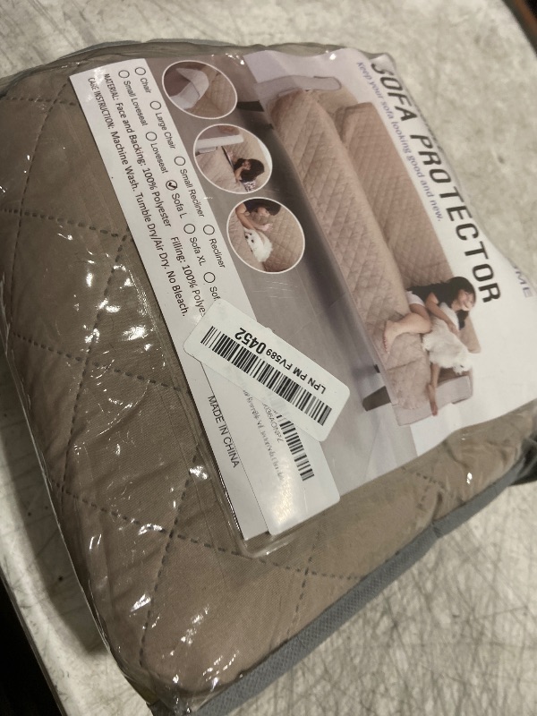 Photo 1 of *********READ CLERK NOTES*********
Luxshare Home Reversible Couch Cover for 3 Cushion Couch Sofa Cover Washable for Pet Friendly with Elastic Straps Water Repellent(Sofa, Chocolate/Beige)