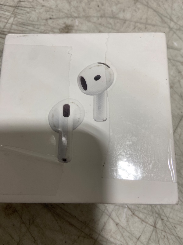 Photo 1 of Apple AirPods 4 Wireless Earbuds, Bluetooth Headphones, with Active Noise Cancellation, Adaptive, Transparency Mode, Personalized Spatial Audio, USB-C Charging Case, Wireless Charging, H2 Chip