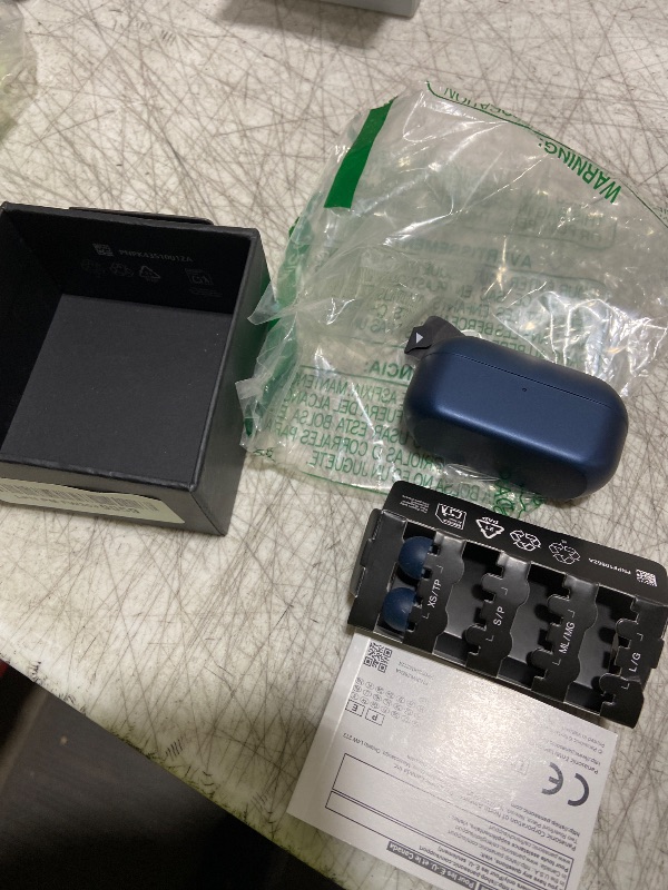 Photo 1 of Technics Reference Class Hi-Fi Wireless Earbuds,Dolby Atmos with Head Tracking,Adaptive Noise Cancelling,3 Device Multipoint, 10-hr Battery,Wireless Charging,Improved Fit -EAH-AZ100-A (Blue)