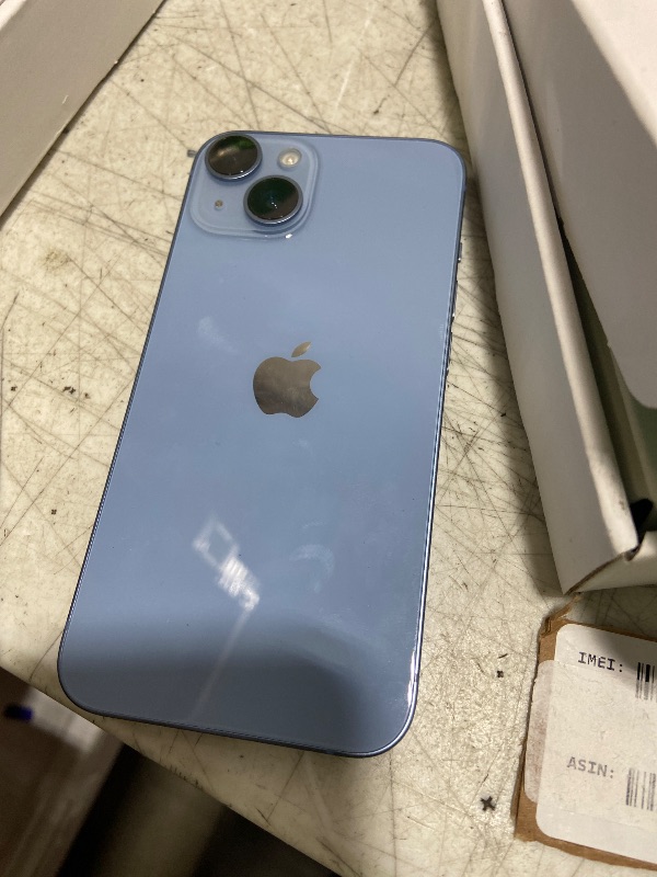 Photo 1 of Apple iPhone 14, 128GB, Blue - Unlocked (Renewed)