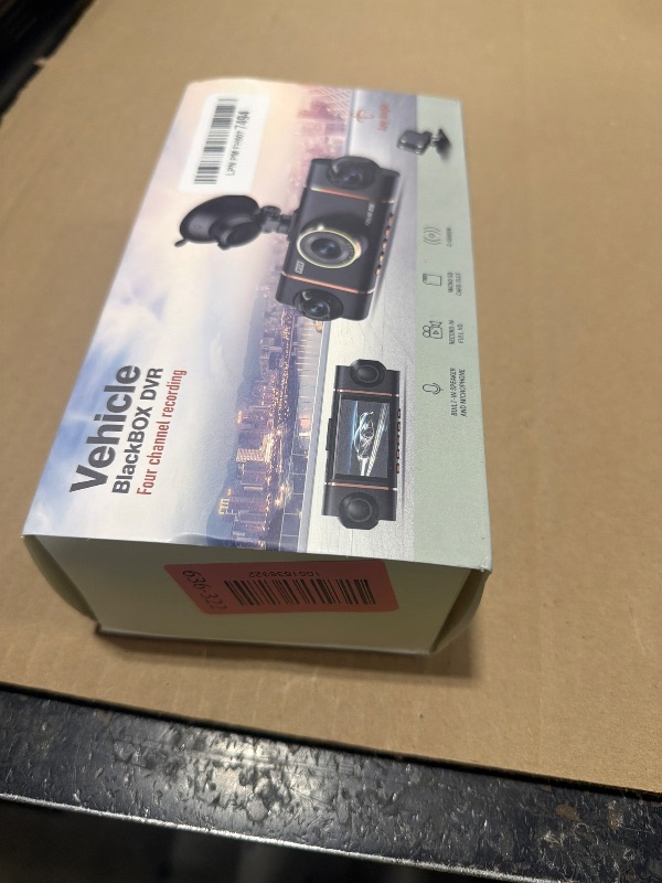 Photo 1 of 4 Channel 360° Dash Cam Front Rear Inside & Left Right,Includes 64GB SD Card