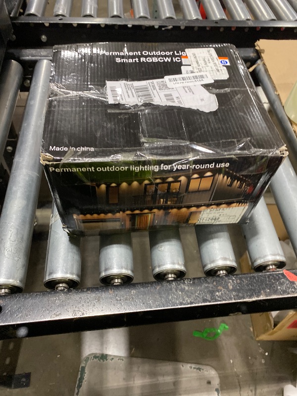 Photo 1 of Seyxicnor RGBCW Permanent Outdoor Lights,108 Scene Modes Smart Outdoor Christmas Lights with Voice Remote APP Control, IP68 LED Eaves Lighting for Halloween Party, Daily Garden Decor (120LED 200FT)