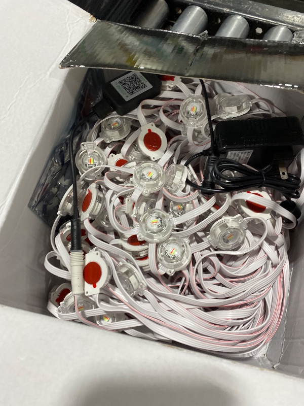 Photo 1 of Seyxicnor RGBCW Permanent Outdoor Lights,108 Scene Modes Smart Outdoor Christmas Lights with Voice Remote APP Control, IP68 LED Eaves Lighting for Halloween Party, Daily Garden Decor (120LED 200FT)