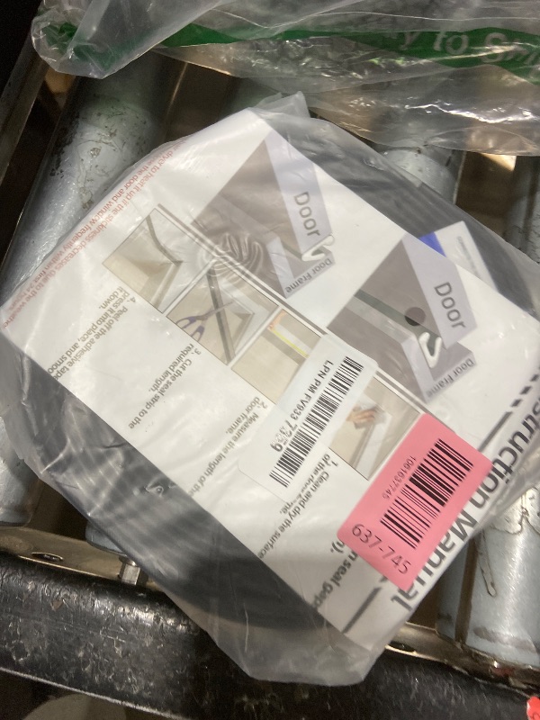 Photo 1 of 1 Pack*19.6 Ft Self-Adhesive V Shape Foam Window Weather Stripping Door Seal Insulation Strip for Winter, Soundproof Exterior Front Frame Gap Filler, Draft Stopper Tape Noise Light Blocker (Black)