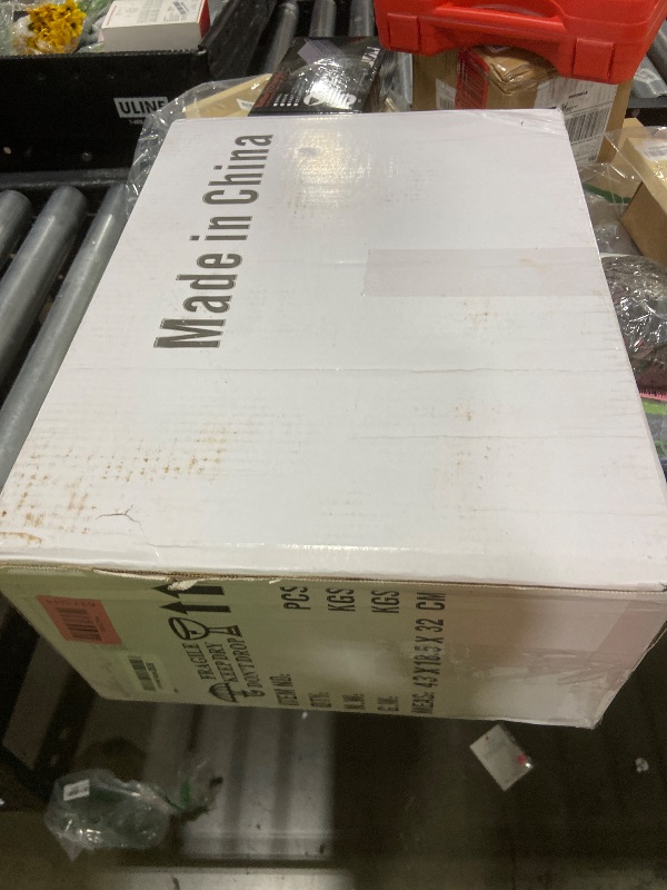 Photo 1 of Semi Flush Mount Ceiling Light Fixture,Glass Drum Kitchen Lighting Fixtures Ceiling,18''Brushed Nickel Modern Light Fixture Chandelier,5-Light Foyer Lighting Fixtures for Bedroom Hallway Foyer Porch