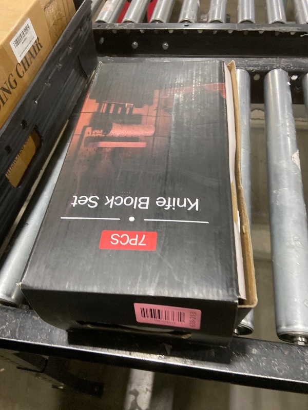 Photo 1 of WILDMOK Damascus Kitchen Knife with Block 7pcs Premium Kitchen Knives Set with Resin Handle Professional Ultra Sharp Chef Knives Set with Gift Box