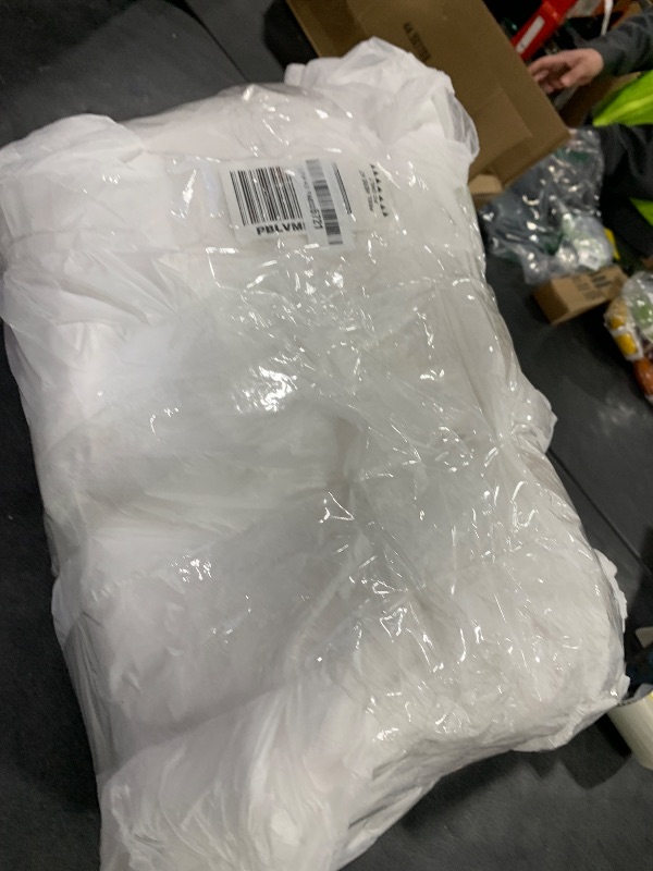 Photo 1 of 10 Pack White Round Tablecloths, 120 Inch Stain Resistant and Wrinkle Polyester Fabric Washable Table Clothes Cover for Kitchen Dining, Wedding, Reception Banquet, Birthday Party, Buffet Restaurant