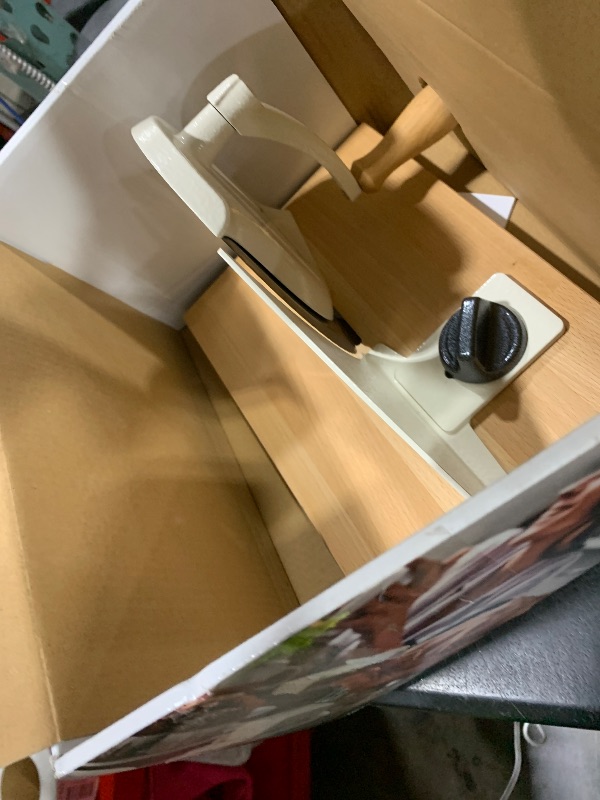 Photo 1 of Zassenhaus Original Classic Adjustable Bread Slicer for Uniform Slices - Bread Slicer for Homemade Bread - 18/8 Stainless Steel Blade Sourdough Cutter - Cream, 11.75" x 8"