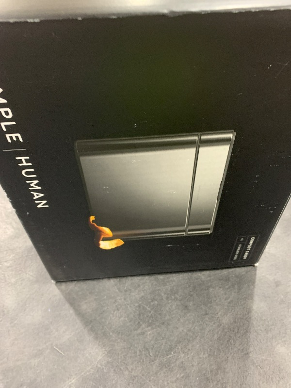 Photo 1 of simplehuman Compost Caddy, Detachable and Countertop Bin, 4 Liter / 1.06 Gallon, Brushed Stainless Steel