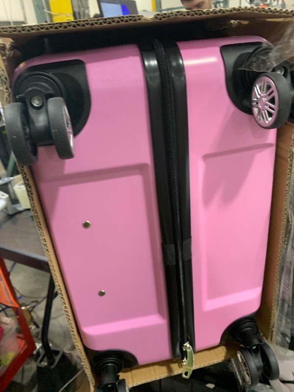 Photo 1 of Disney Stitch Suitcase Set or Individual, Hard Shell Suitcase with Wheels 28L, 50L or 91L, 4 Wheels (Pink Stitch Large)