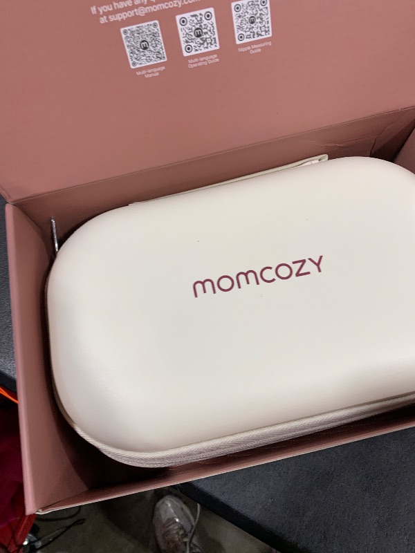 Photo 1 of Momcozy M5 Smart APP Controlled Wearable Breast Pump, Hands-Free Wireless Electric Pump, 3 Modes 9 Suction Levels, BPA-Free, Portable Lightweight, 24mm Flange, 2-Pack Cozy Red