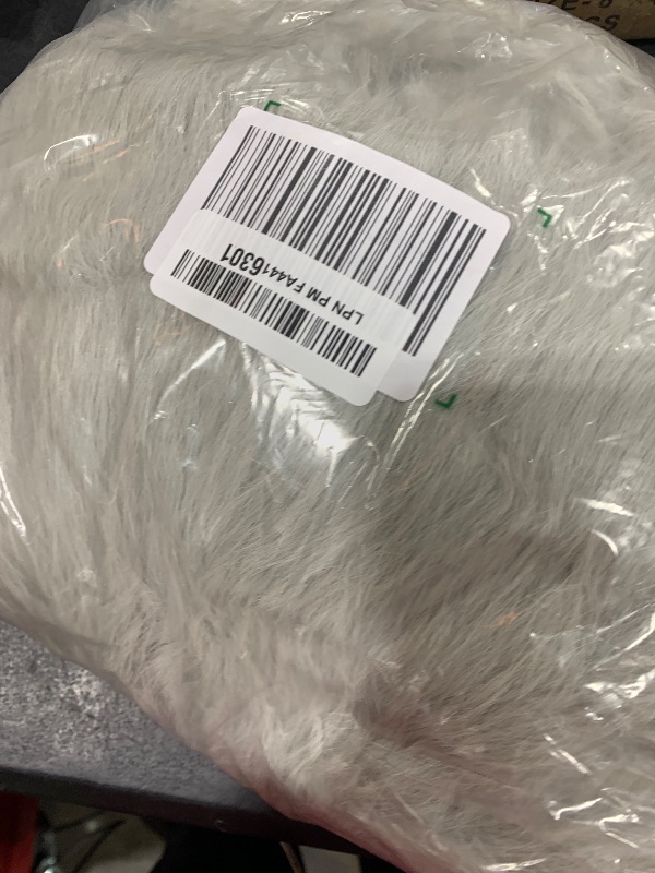 Photo 1 of Neelvin Light Grey Faux Fur Cozy Fluffy Double-Sided Decorative Throw Pillow Covers 18x18 inch Set of 2,Velvet Pillowcase Cushion Case for Sofa Couch