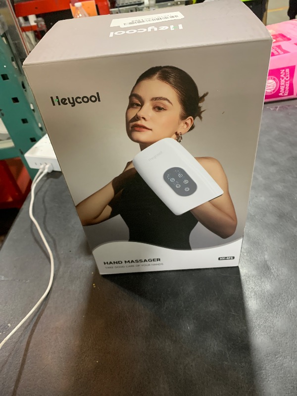 Photo 1 of Heycool Upgrade Hand Massager for Arthritis and Carpal Tunnel Relief, Cordless Wrist Hand Massager with Heat and Compression, Gifts for Women, White