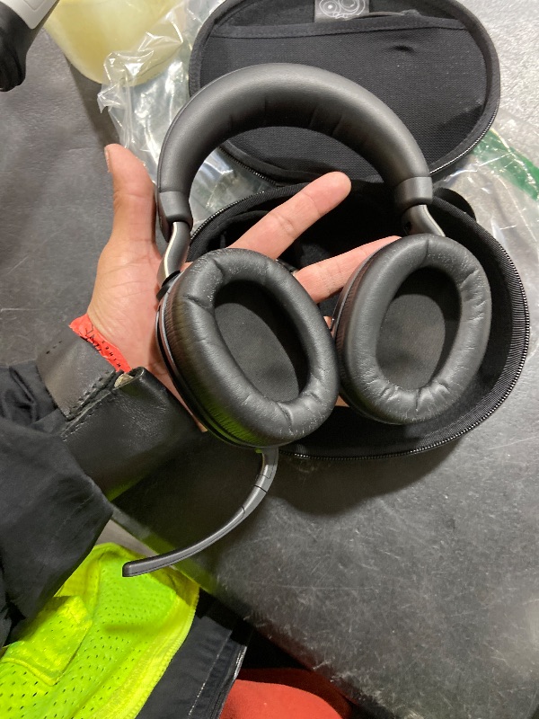 Photo 1 of Jabra Evolve2 85 Wireless PC Headset – Noise Cancelling UC Certified Stereo Headphones with Long-Lasting Battery –USB-A Bluetooth Adapter – Black