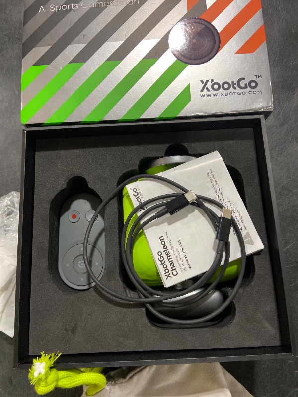 Photo 1 of XbotGo Chameleon AI Auto Sports Action Camera - 4K 60FPS Soccer Camera and Basketball Tracking Camera for Team Sports, Live Streaming, No Subscription, Works with iOS & Android (Lemon Green)
