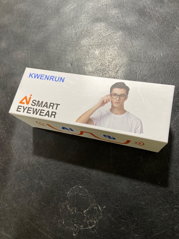 Photo 1 of KWENRUN AI Smart Glasses with 8MP Camera, 4K Video & HD Photo, Bluetooth Audio, AI Voice Assistant, Real-Time Translation, Object Recognition, Noise-Cancel Calls, Music, Photochromic Lenses