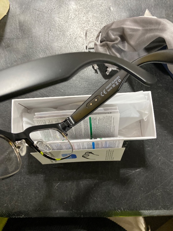 Photo 1 of KWENRUN AI Smart Glasses with 8MP Camera, 4K Video & HD Photo, Bluetooth Audio, AI Voice Assistant, Real-Time Translation, Object Recognition, Noise-Cancel Calls, Music, Photochromic Lenses