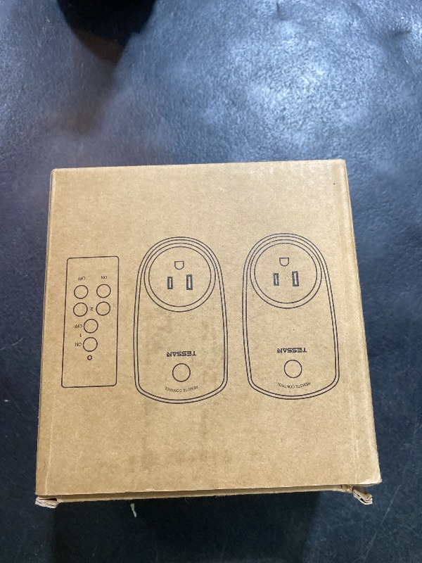 Photo 1 of 2 Pack Remote Control Outlet, TESSAN Wireless Electrical Plug Switch for Lights, Lamps, Fans, 100ft RF Range, 1200W (1 Remote + 2 Outlet)