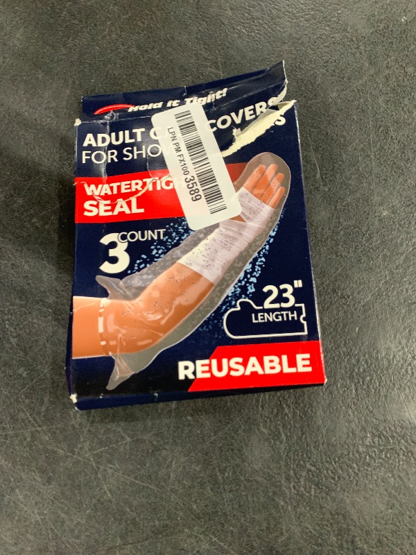 Photo 1 of 100% Waterproof Cast Covers for Shower Arm - Tight Seal - 3pk Adult Reusable Cast Protectors - Half Arm Bag Sleeves