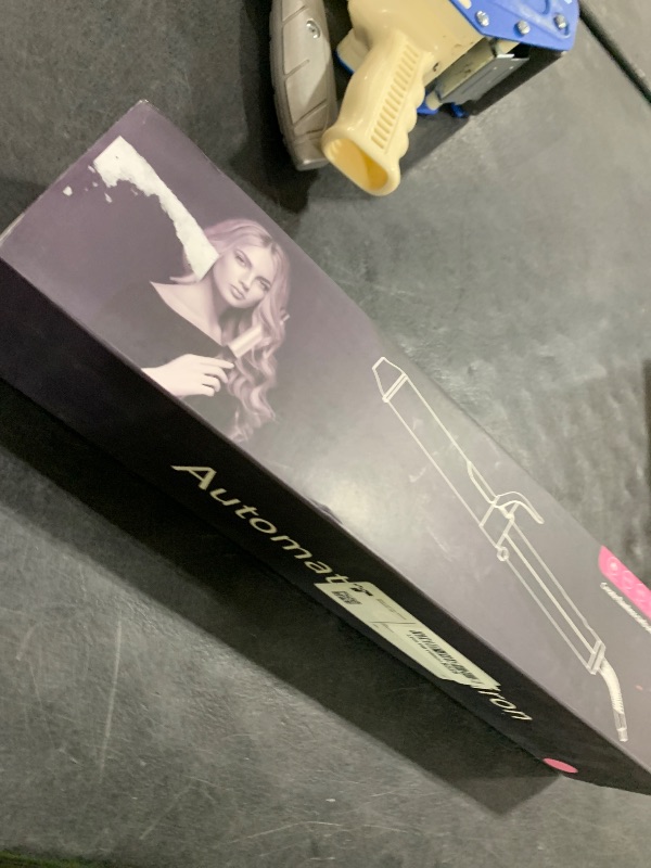 Photo 1 of 1 1/4 Inch Rotating Curling Iron Get Effortless Waves with Self rizadora para Cabello Dual Voltage Waver Tool Hair Wand Curling Iron for Long Hair(Pink)