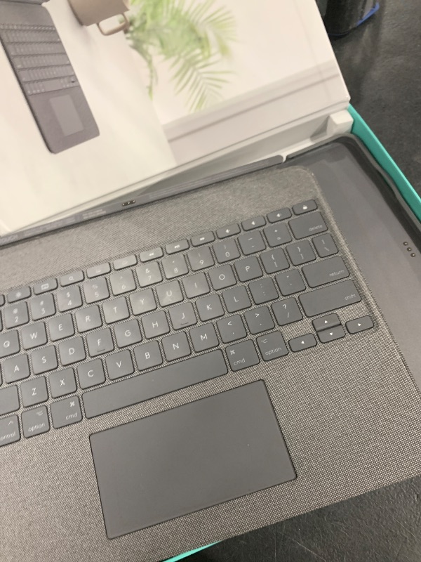 Photo 1 of Logitech Combo Touch iPad Pro 12.9-inch (5th, 6th gen - 2021, 2022) Keyboard Case - Detachable Backlit Keyboard with Kickstand, Click-Anywhere Trackpad, Smart Connector - Oxford Gray; USA Layout