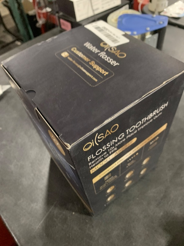 Photo 1 of OILSAO Electric Toothbrush with Water Flosser, Advanced 2.0 Flossing Toothbrush Combo in One with 5 Brush Modes & 3 Floss Speeds,500 ML Cordless,for Adults,Teeth, Gums, Braces, Dental Care,White