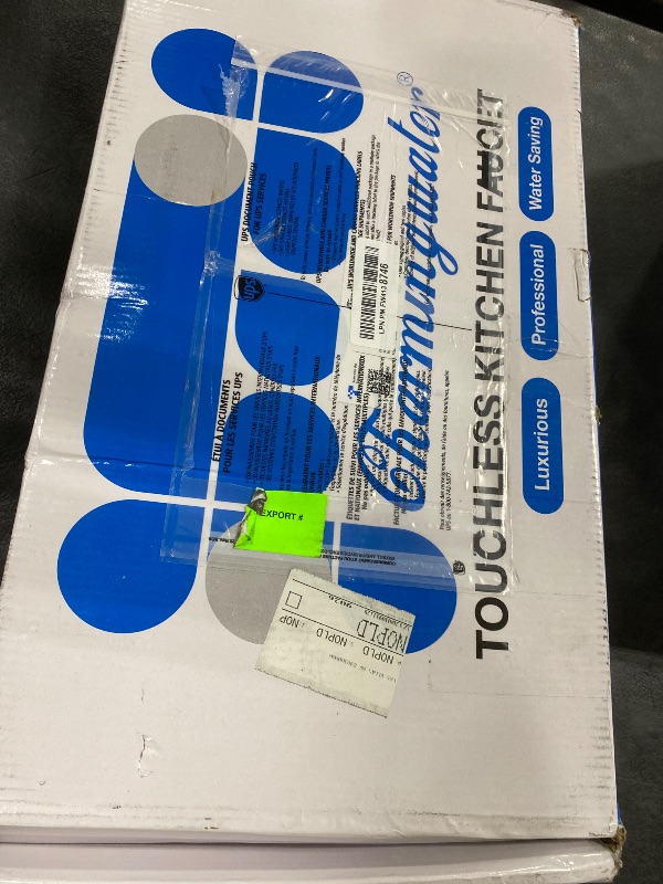 Photo 1 of Charmingwater Touchless Kitchen Faucet with 5 Modes Pull Down Sprayer, Single Handle Stainless Steel Motion Sensor Faucet for Kitchen Sink, Matte Black