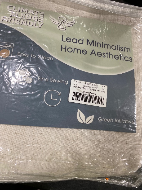 Photo 1 of Cream Linen 102 Inch Long Curtains for Living Room 2 Panels Back Tab Rod Pocket Cream Semi Sheer Extra Long Curtains Linen Soft Material Light Filtering Window Panel Drapes for Dining Room 60x102