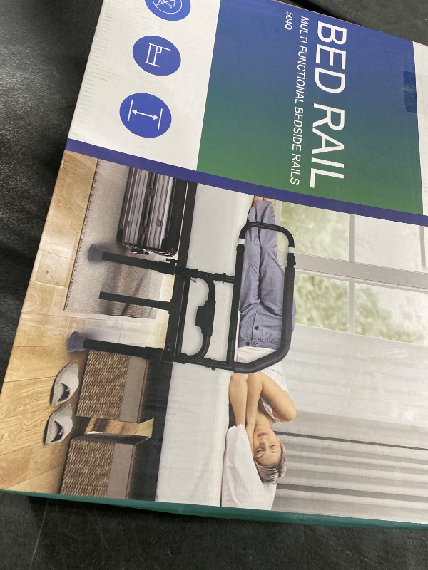 Photo 1 of Sangohe Bed Rails for Elderly Adults Safety - Heavy Duty Bed Rail for Senior & People Falling Out of Bed - Bed Rail for Elderly, Height Adjustable, Fits Thick Mattress, Hold up to 300 Lbs, 504Q