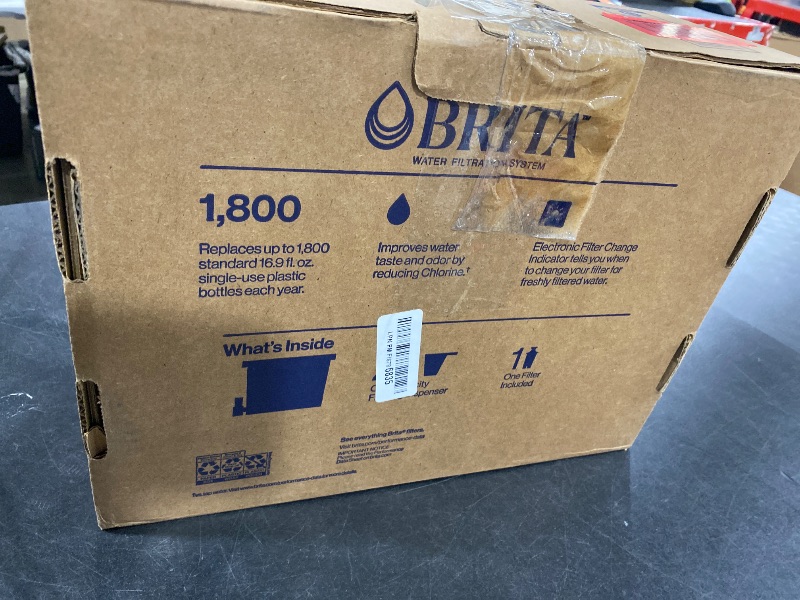 Photo 1 of Brita UltraMax Large Water Dispenser With Standard Filter, BPA-Free, Reduces Copper, Cadmium and Mercury Impurities, Lasts 2 Months or 40 Gallons, Includes 1 Filter, Kitchen Accessories, Large 27-Cup