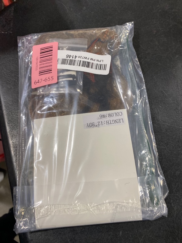 Photo 1 of TESSHAIR Halo Hair Extensions Wavy Curly, 100% Real Human Hair,No Tangle & Smooth,Invisible Wire Extensions for Women,55g, 12 Inch,#Wavy Light Brown