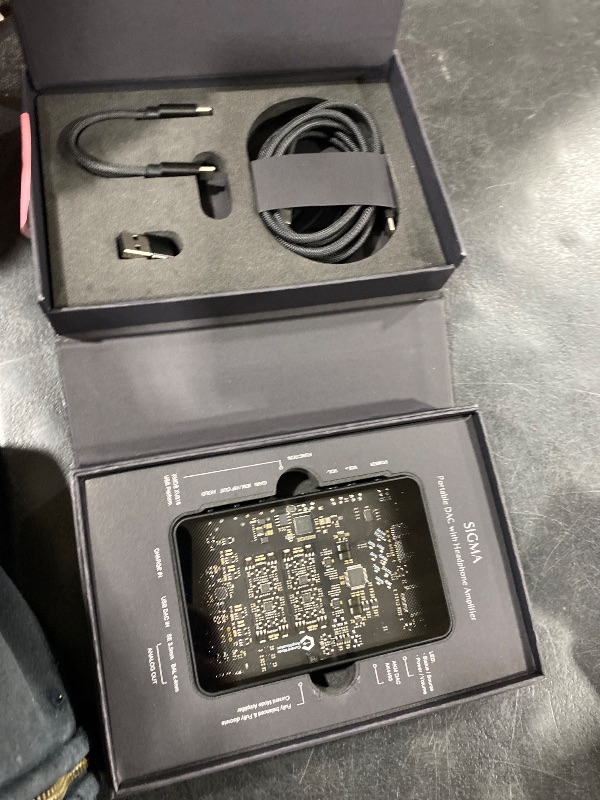 Photo 1 of Questyle Sigma Bluetooth Headphone Amplifier Portable Rechargeable DAC [MFi Certified] Bluetooth 5.4 Receiver with Dual Outputs High Resolution PCM768/DSD512 USB Amps for Smartphones/PC/Laptop