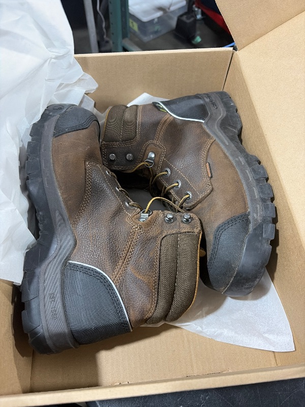 Photo 1 of Carhartt Men's Rugged Flex 6" Waterproof Met Guard Comp Toe Work Boot CMF6720, Brown, 10M