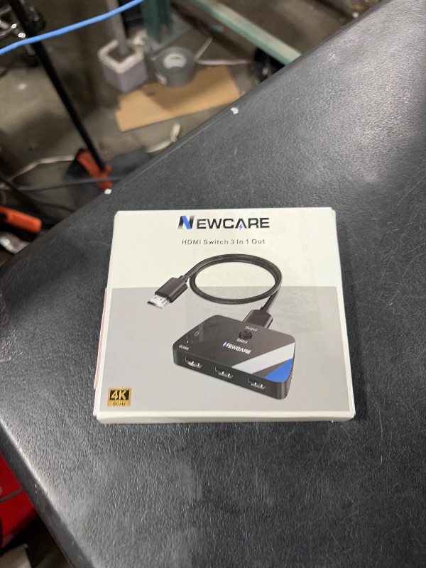 Photo 1 of [Upgrade] HDMI Switch 3 in 1 Out, 4K@60Hz HDMI 2.0 Switch Splitter with 2.6FT Long HDMI Cable, 3-Port HDMI Switcher Selector, Supports 4K 30Hz 3D 1080P HDCP2.2 for PS5 Xbox DVD Player Fire Stick PC