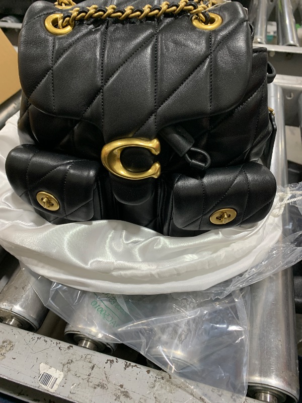 Photo 1 of COACH, Womens, Quilted Tabby Backpack, Black, One Size