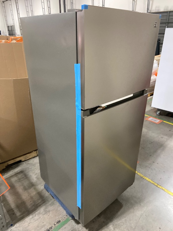 Photo 1 of Kenmore 46-62315 30"Top Mount Refrigerator with Freezer-Adjustable Shelving, Humidity-Controlled Crispers, Optional Ice Maker, LED Light, ENERGY STAR Certified, 18.2 cu. ft. Capacity-Stainless Steel