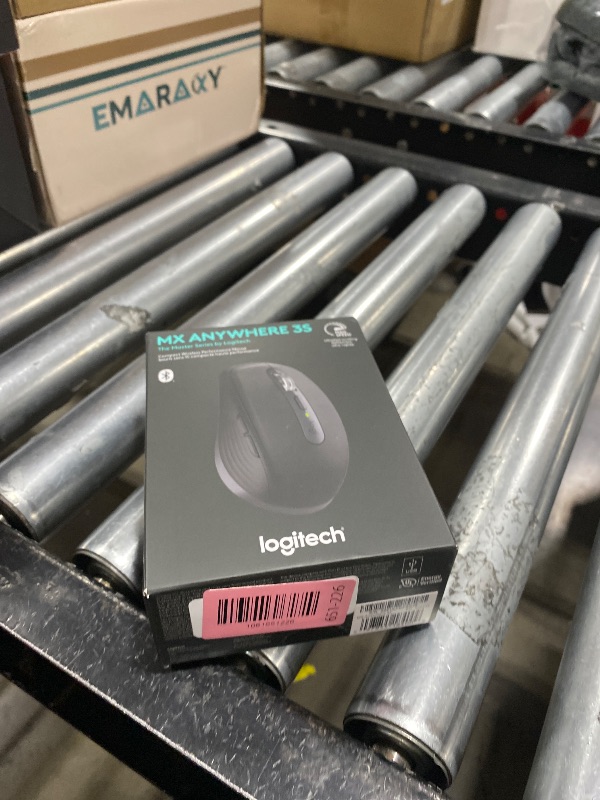 Photo 1 of Logitech MX Anywhere 3S Compact Wireless Mouse, Fast Scrolling, 8K DPI Any-Surface Tracking, Quiet Clicks, Programmable Buttons, USB C, Bluetooth, Windows PC, Linux, Chrome, Mac - Graphite