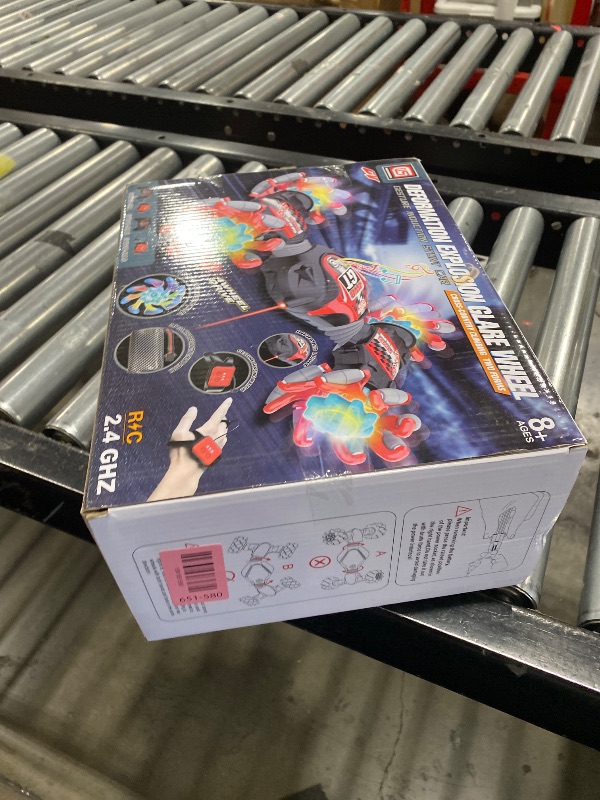 Photo 1 of 1:12 Gesture Sensing RC Stunt Car, 2 * 1200mAh Hand Controlled Remote Control Twist Cars with Light & Music, 4WD 360° Rotate Transform Drift, Gifts for 8-12 Kids Age 8 9 10 11 12 Yrs Old? Trains