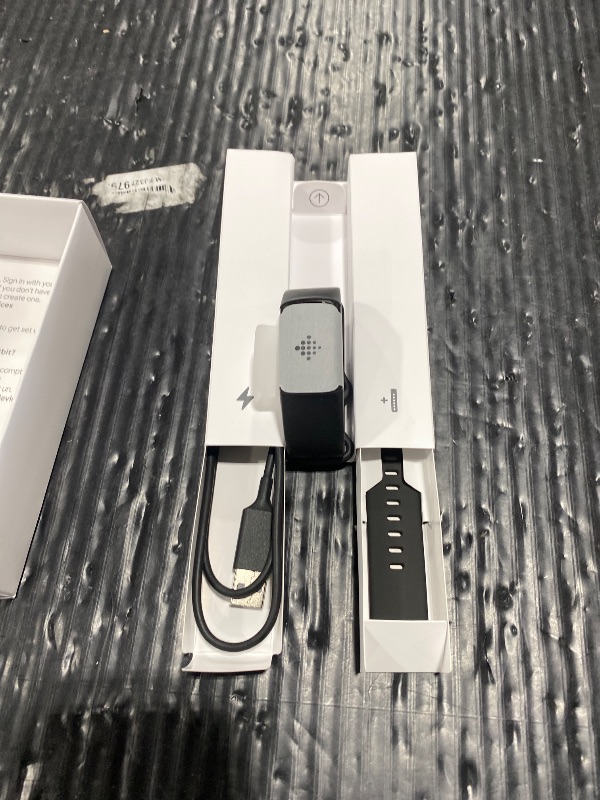 Photo 1 of Fitbit Charge 6 Fitness Tracker with Google apps, Heart Rate on Exercise Equipment, 6-Months Premium Membership Included, GPS, Health Tools and More, Obsidian/Black, One Size (S & L Bands Included)