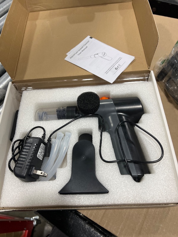 Photo 1 of VIPASKA Electric Aquarium Gravel Cleaner Kit with High Pressure Strong Suction, 6-in-1 Multifunction Fish Tank Vacuum Cleaner and Water Changer for Aquarium, Gravel Vacuum with Sand Filter Tools