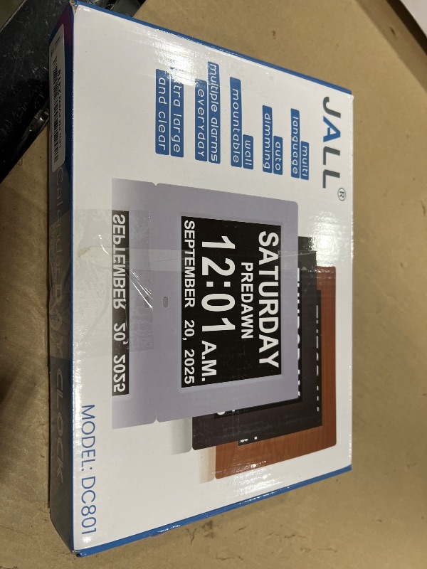 Photo 1 of ?New 2026? Digital Calendar Alarm Day Clock - with 8" Large Screen Display, am pm, Multiple Alarms, for Impaired Vision People, The Aged Seniors, The Dementia, for Desk, Wall Mounted,