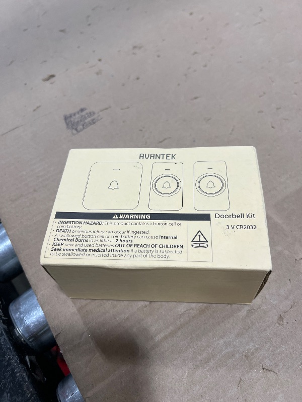 Photo 1 of AVANTEK Wireless Door Bell, CB-21 Mini Waterproof Wireless Doorbell Operating at Over 1000 Feet, 2 Remote Buttons Can Have Different Tones, 52 Melodies, CD Quality Sound and LED Flash