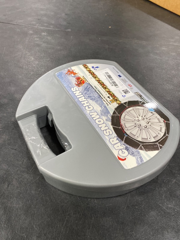 Photo 1 of Snow-Chains Auto Fixing 1 Min Quick Fit Easy Installation Tire-Chains, Gifts for Safety, Portable Reusable Universal Emergency Tire Traction Chain for Passenger Car and SUV - Set of 2 (XM-120)