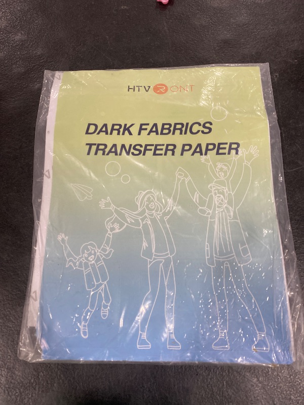 Photo 1 of *********READ CLERK NOTES**********  
HTVRONT Heat Transfer Paper for T Shirts 20 Sheets, 8.5" X 11" Printable Heat Transfer Vinyl, Vivid Color & Durable Iron on Transfer Paper for Dark Fabric