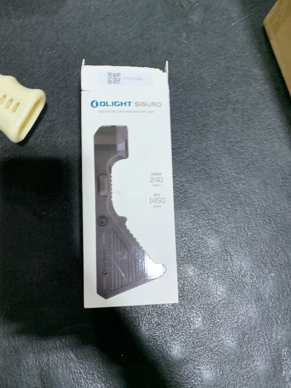 Photo 1 of OLIGHT Sigurd 1450 Lumens Rechargeable Flashlight, 240 Meters of Throw, Built-in Battery, Black