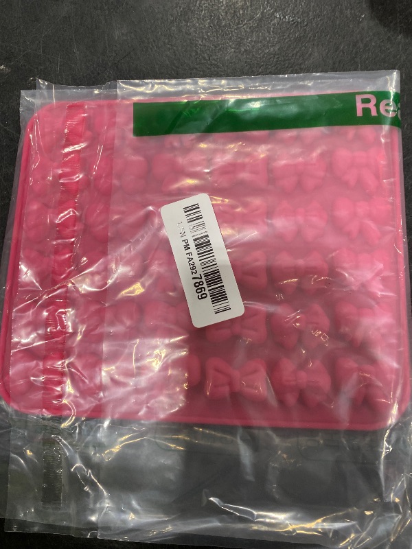 Photo 1 of 1 Pcs Mini Bow Chocolate Mold, 36 Cavities Square Bow Silicone Mold in 6 Shapes Butterfly Tie, Mini Bow Molds for DIY Gummy Cake Pops Ice Jelly Cookie Cupcake Wedding Birthday Party Baking Decorate