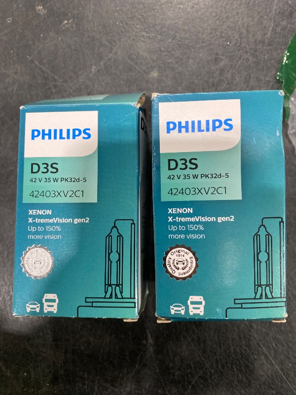 Photo 1 of PHILIPS Xenon X-TremeVision Gen2 +150% D3S HID Xenon Bulbs Set of 1