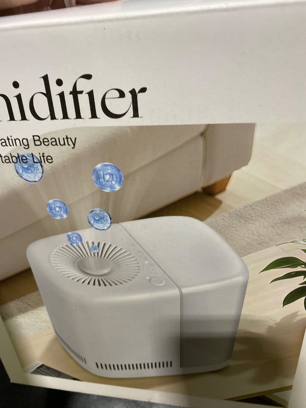 Photo 1 of Obgnsai Evaporative Humidifier for Bedroom (No Mist) – Dishwasher Safe, No White Dust, Smart Remote with Sensor, Red Sleep Light, White Noise, Nursery Humidifier with 2.5L Tank, 2 Filters & Aroma Kit