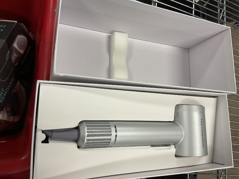 Photo 1 of Cosy Companions High-Speed Ionic Hair Dryer, 150000 RPM Brushless Motor for 2-5Min Fast Drying, Low Noise Blow Dryer Reduces Frizz & Heat Damage, Lightweight Hair Dryer with Diffuser & Nozzle, Silvery